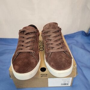 FRYE & CO Sindy Moto Low, Color Brown, Size 10